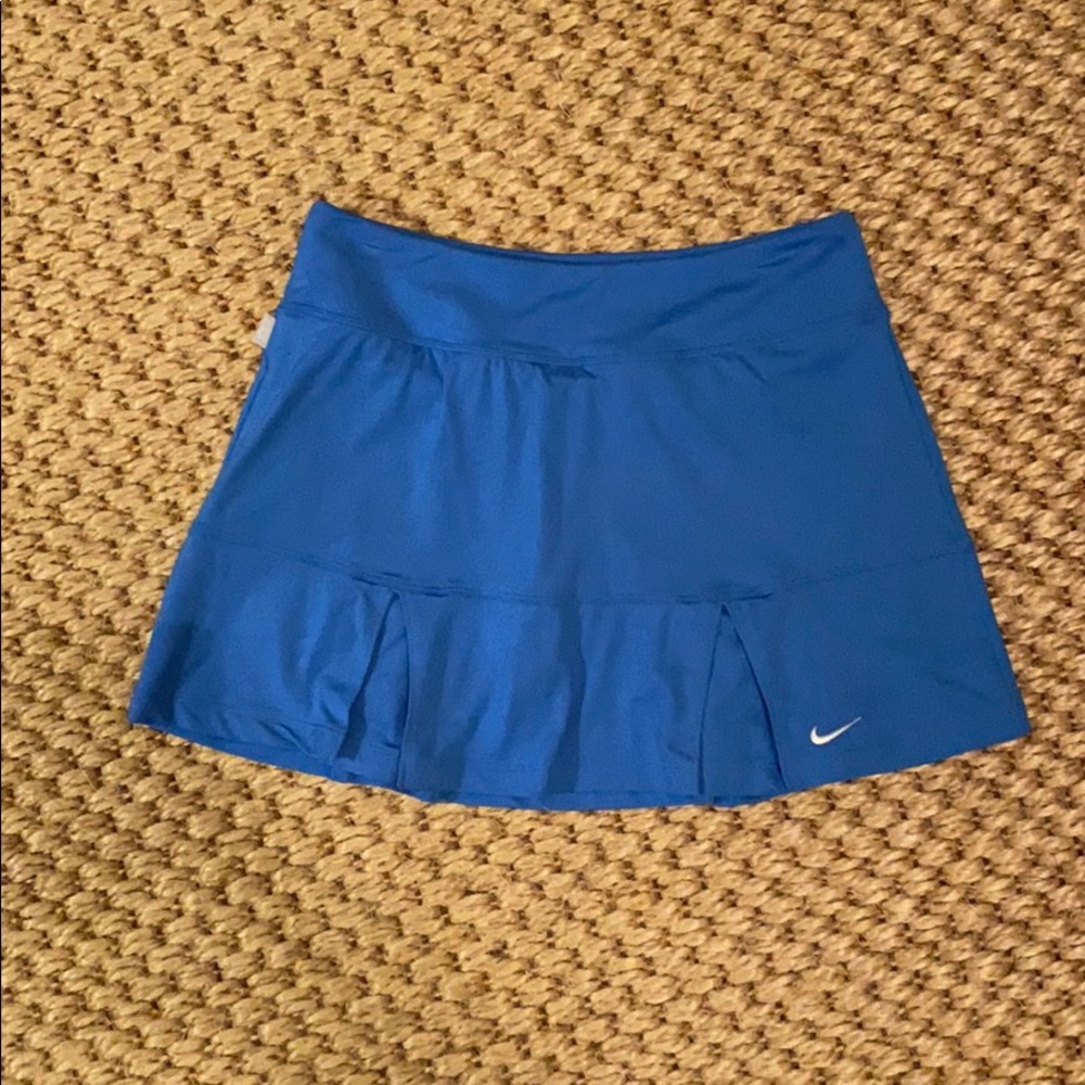 Pleated Blue Nike DRI-FIT Tennis Skirt - S
